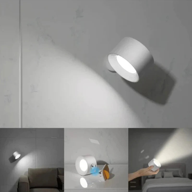Wireless Wall Lamp – Dimmable and Rechargeable, Minimalist Design for Living Room or Bedroom