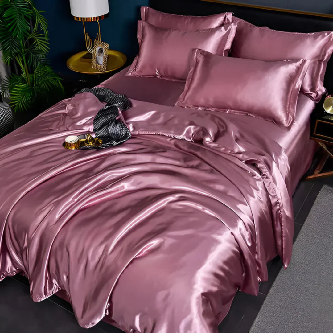 Silk Bedspread – Soft Polyester, Elegant Appearance for Bedroom Decor