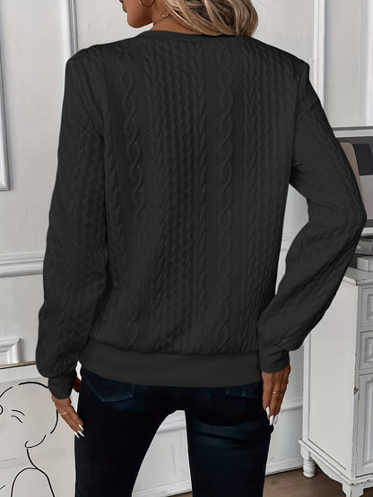 Basic Zip Sweater til kvinder - Langærmet sweater med lynlås til afslappet hverdagsbrug