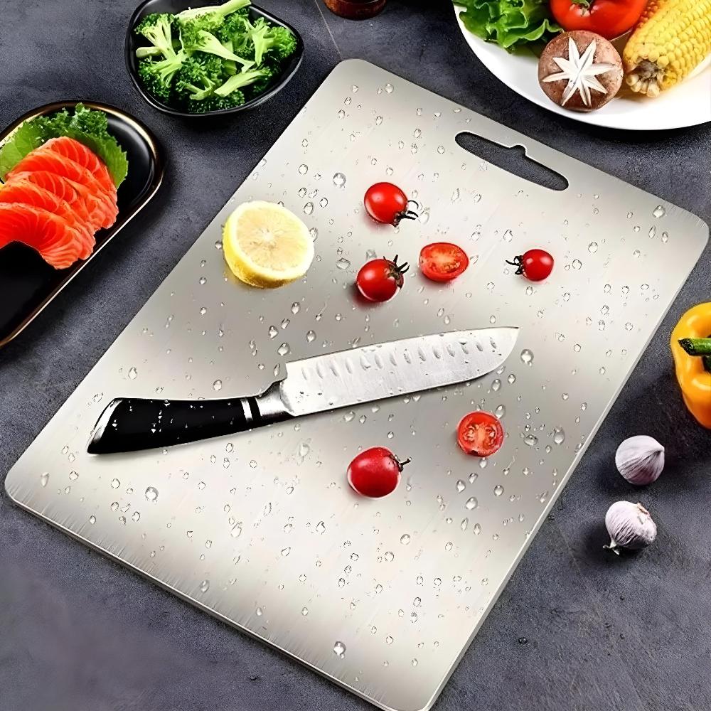 RVS Cutting Board – Antibacterial, Durable Design for Kitchen or Dining Room
