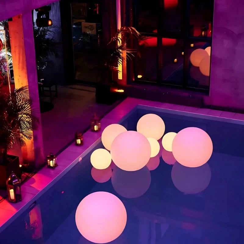 Sferisk Havelampe – Vejrbestandig, 16 Farver med Fjernbetjening til Udendørs og Indendørs Dekoration