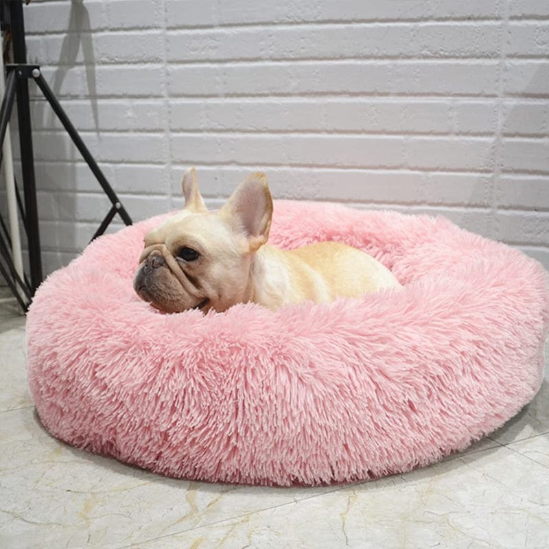 Dog Bed – Soft Faux Fur in Neutral Shades for a Soothing Sleeping Place for Small Dogs or Cats