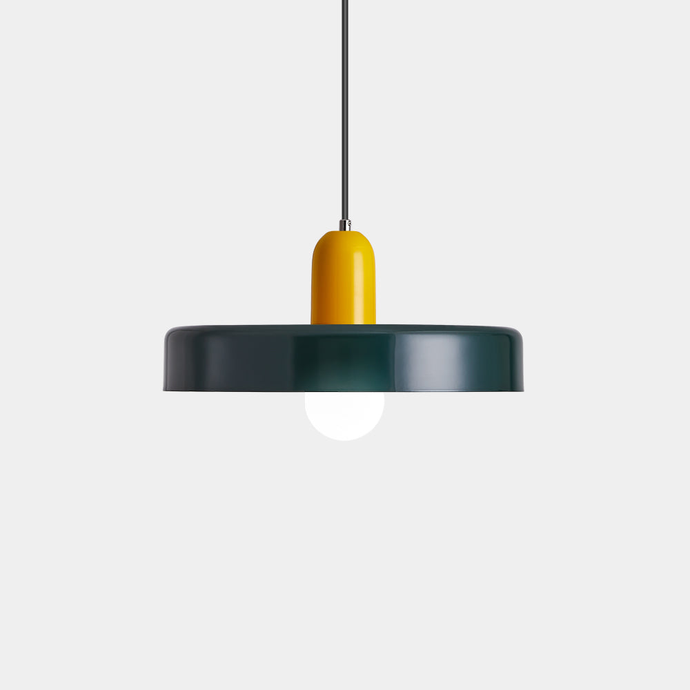 Pendant lamp - Modern design lamp in colorful iron for the dining table, kitchen, or living room.