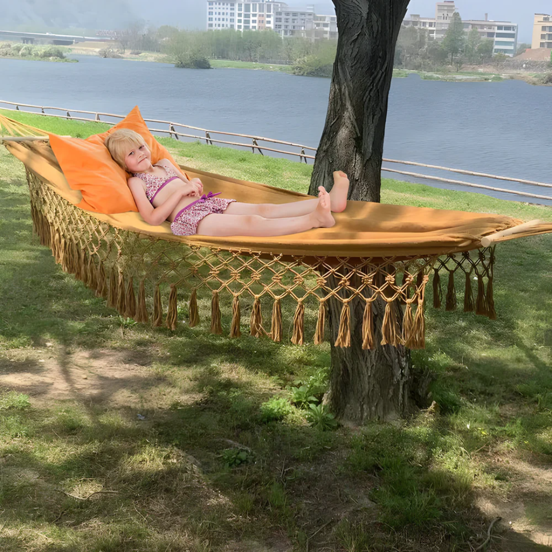 Hammock – Cotton Blend, Bohemian Style for the Garden or Balcony