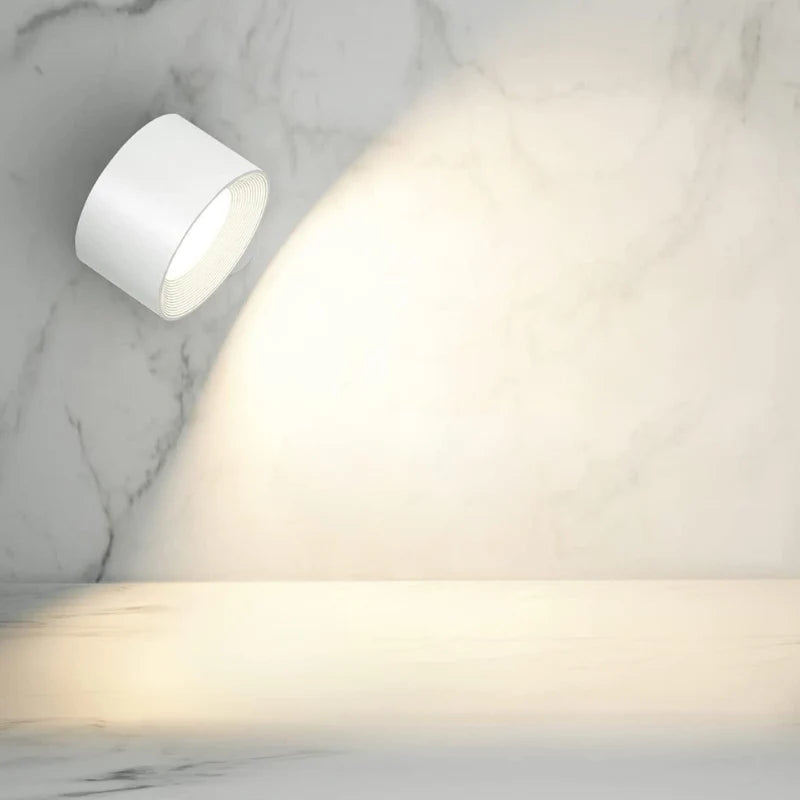 Wireless Wall Lamp – Dimmable and Rechargeable, Minimalist Design for Living Room or Bedroom