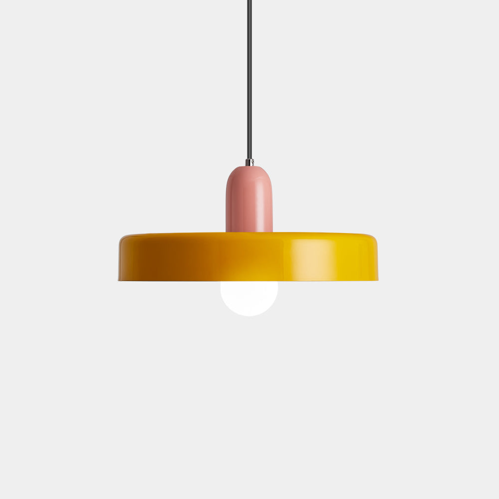 Pendant lamp - Modern design lamp in colorful iron for the dining table, kitchen, or living room.
