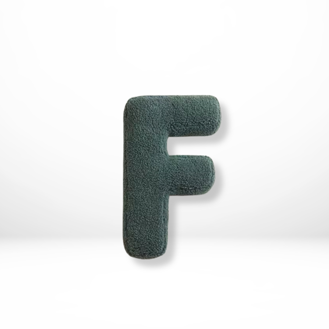 Velvet Seed Pillow with Alphabet Letters – Soft and Playful Decor for the Living Room or Children's Room