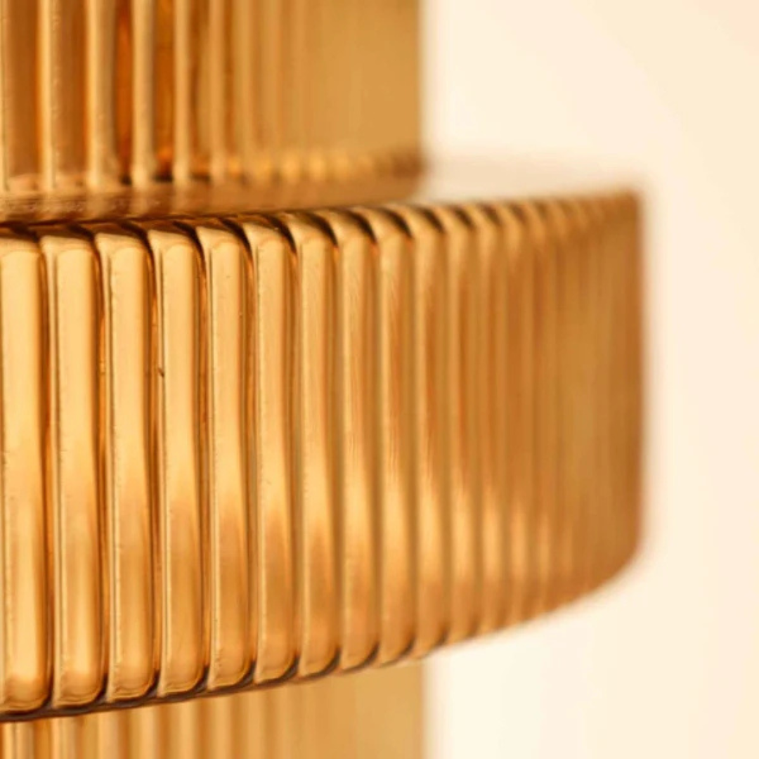 Retro Pendant Lamp – Glass and Brass, Modern Design for Living Room or Dining Room