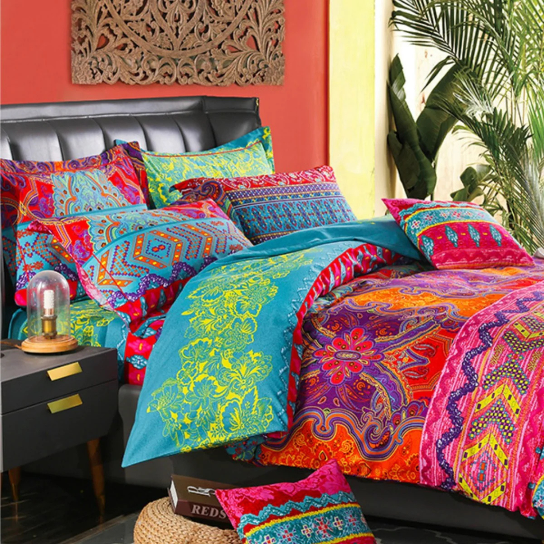 Duvet Cover Set – Polyester, Abstract Pattern in Various Colors for Bedroom Decoration