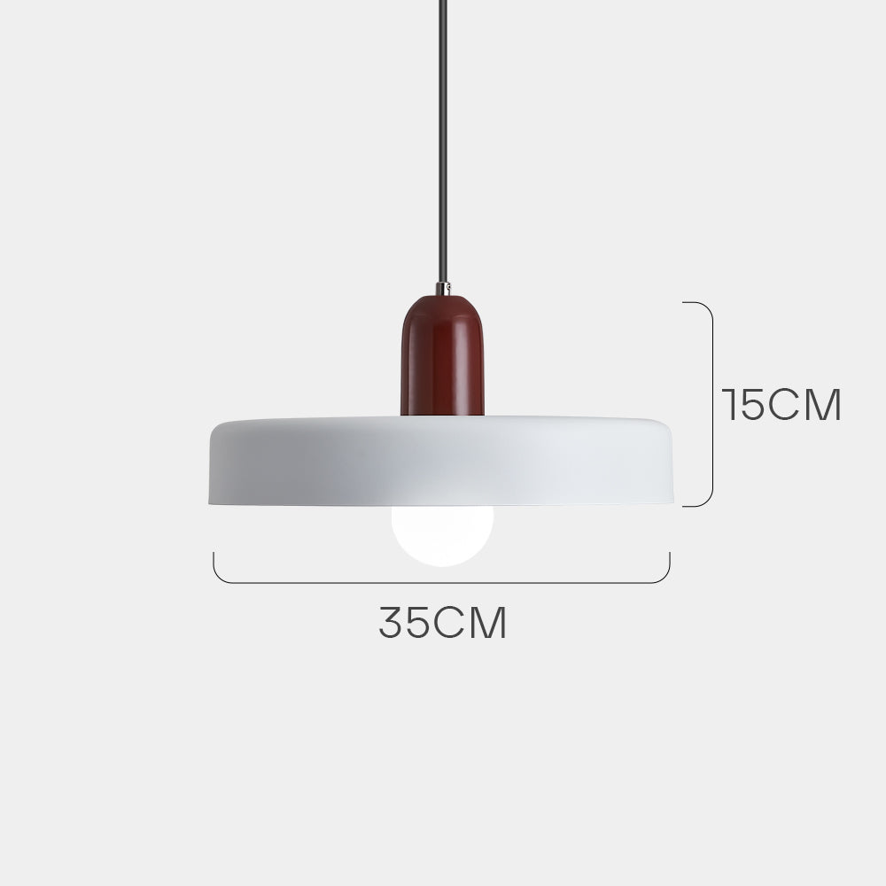 Pendant lamp - Modern design lamp in colorful iron for the dining table, kitchen, or living room.