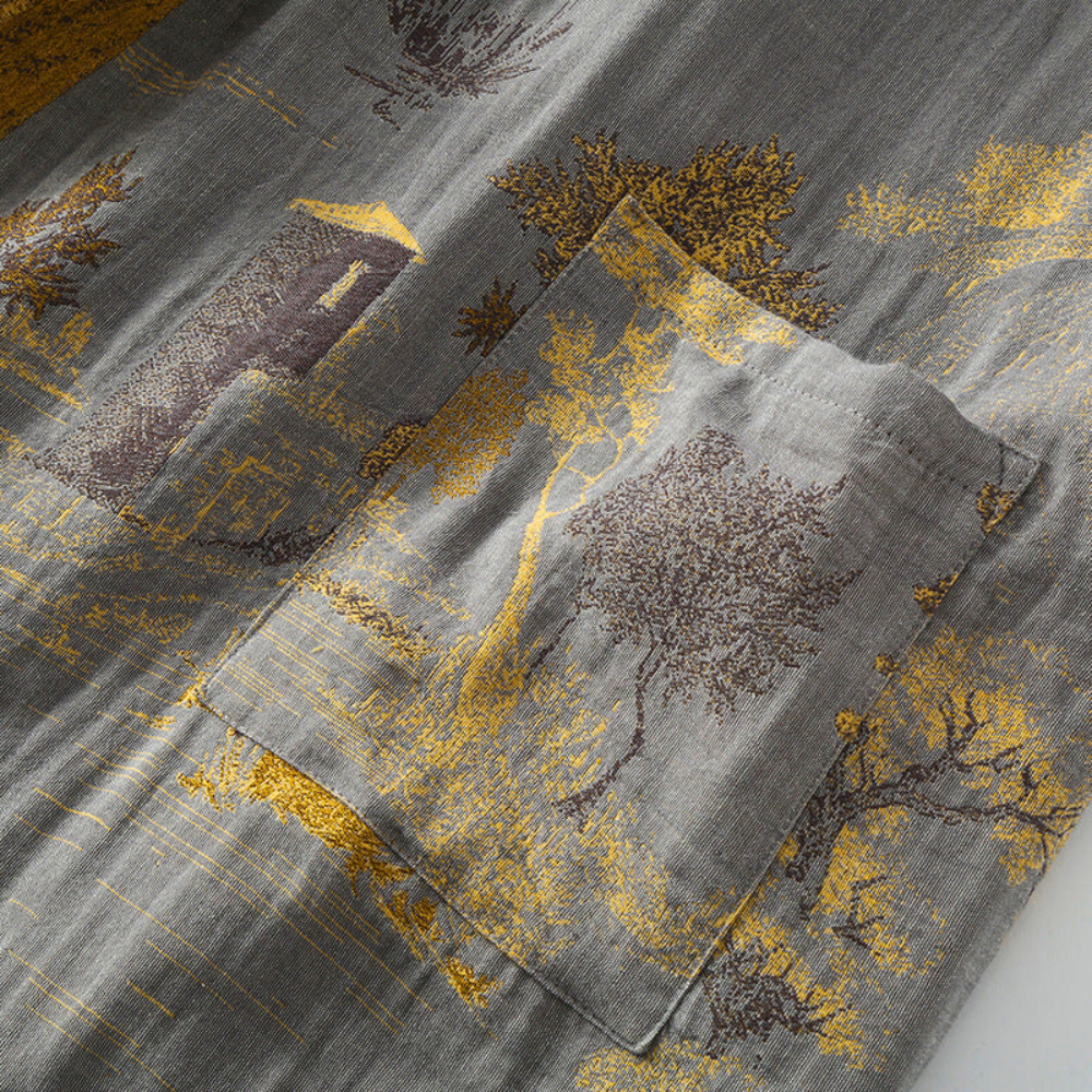 Kimono Badekåbe – 100% Bomuld, Retro Design til Hjemmebrug eller Spa Oplevelse