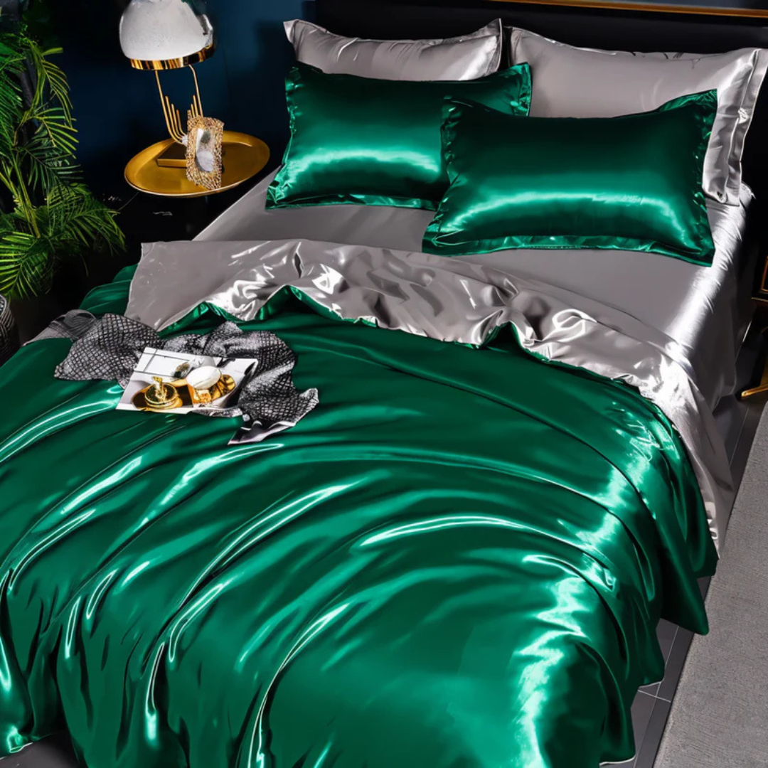Silk Bedspread – Soft Polyester, Elegant Appearance for Bedroom Decor