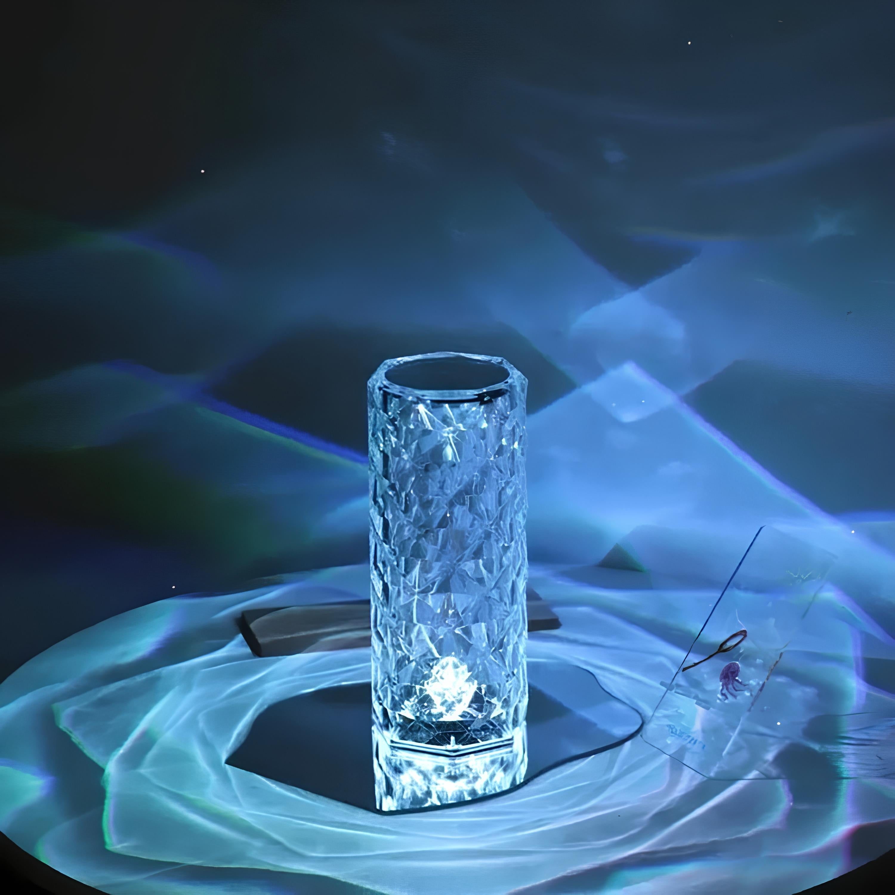 Table Lamp – Acrylic, Modern Design with 16 Colors and Dimmable Lighting for Living Room or Bedroom