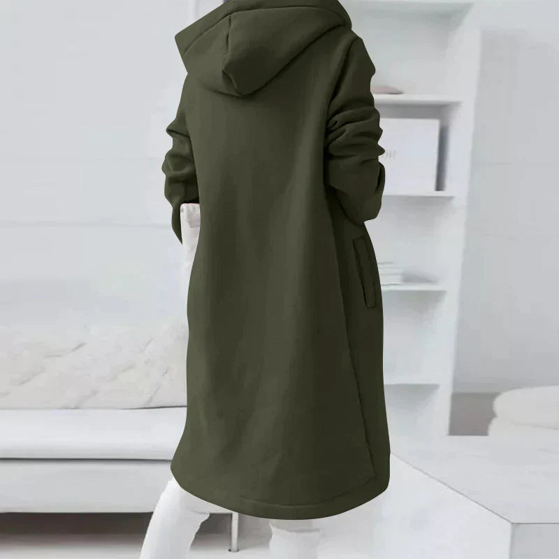 Dames Basic Hoodie met Rits – Sweatvest jas met capuchon, casual voor dagelijks gebruik