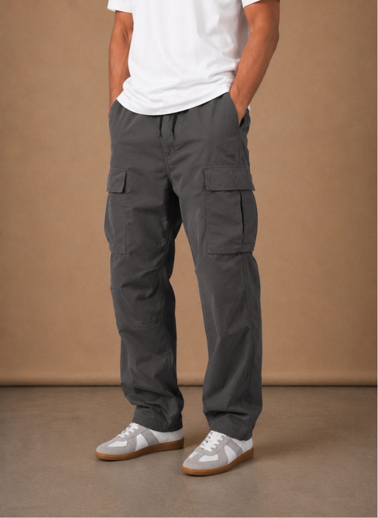Halric | Men's Cargo Relaxed Utility Straight-Leg Trousers