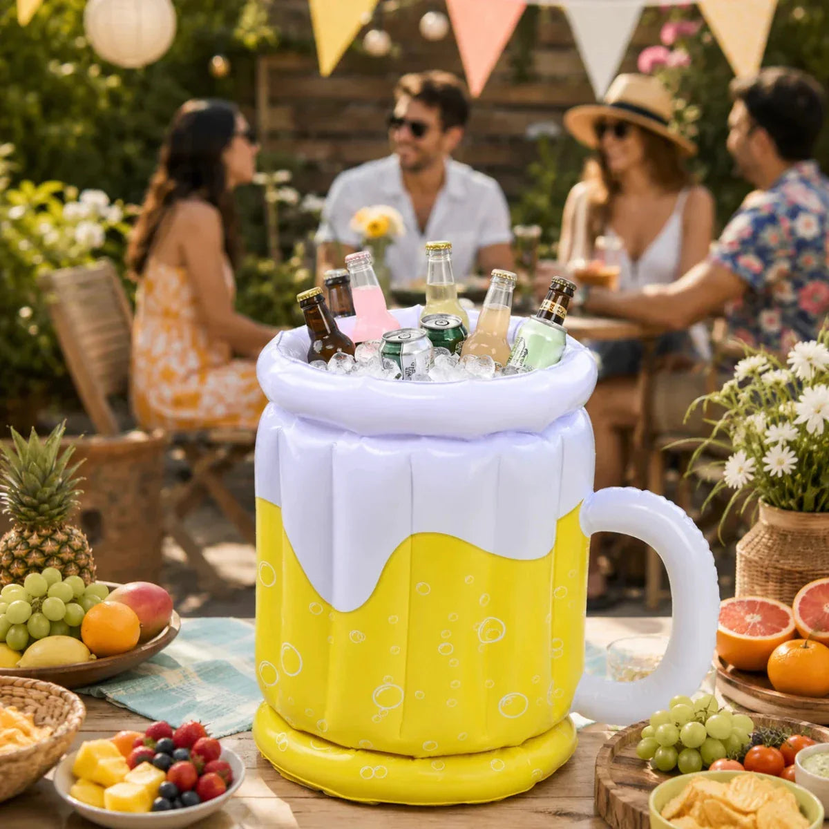 Inflatable Beer Mug Ice Bucket – Creative Design for Parties and Barbecues