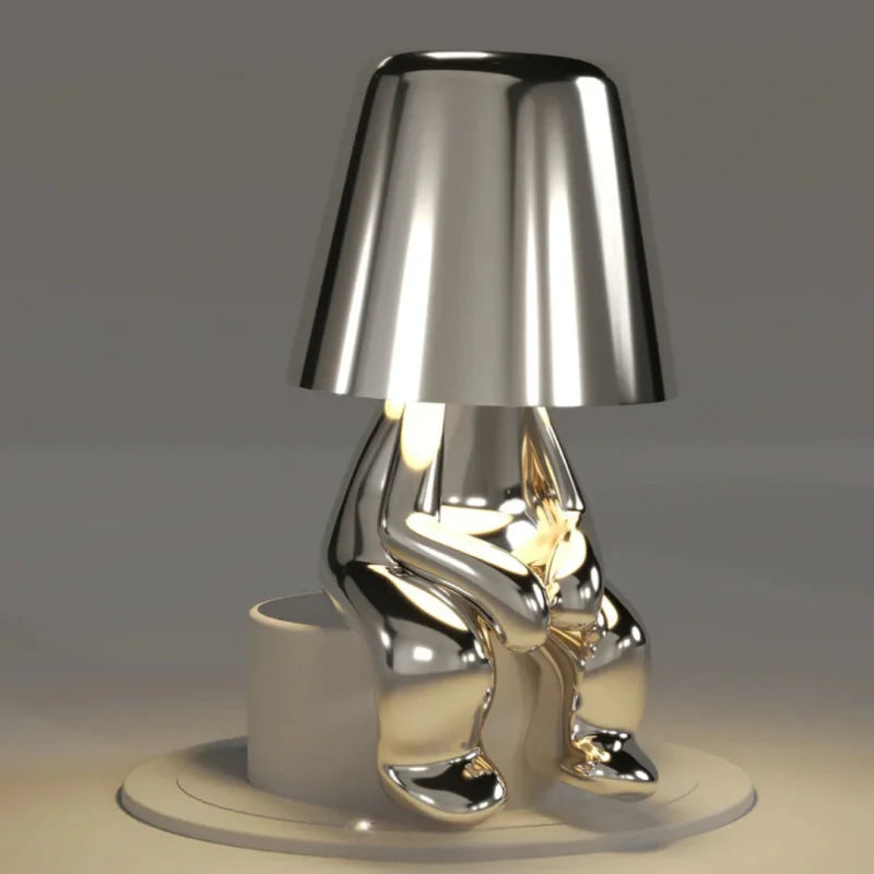 Dæmpbar Bordlampe – Harpiks, Legesyg Form til Kontor eller Soveværelse Dekoration