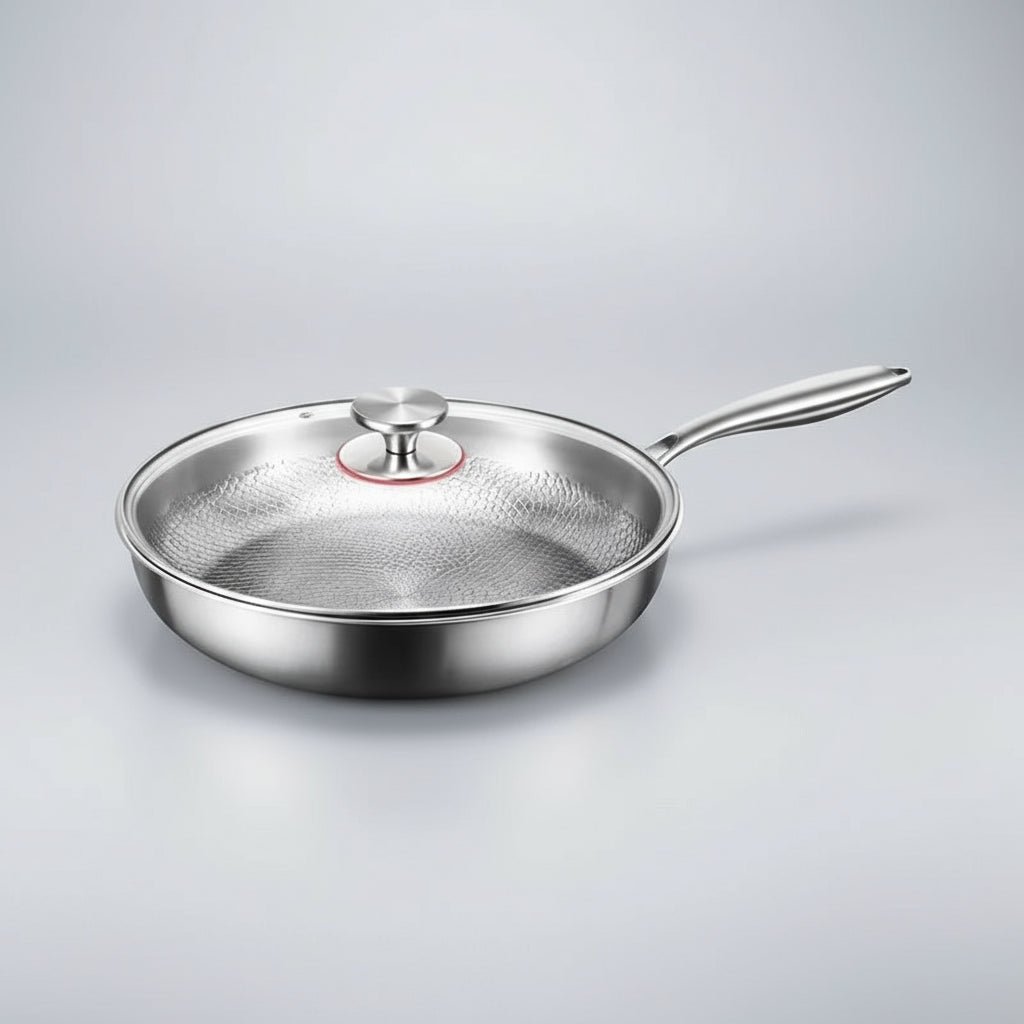 Titanium Stegepande – Håndhamret, Non-stick belægning til Induktionskogere og Daglig Madlavning