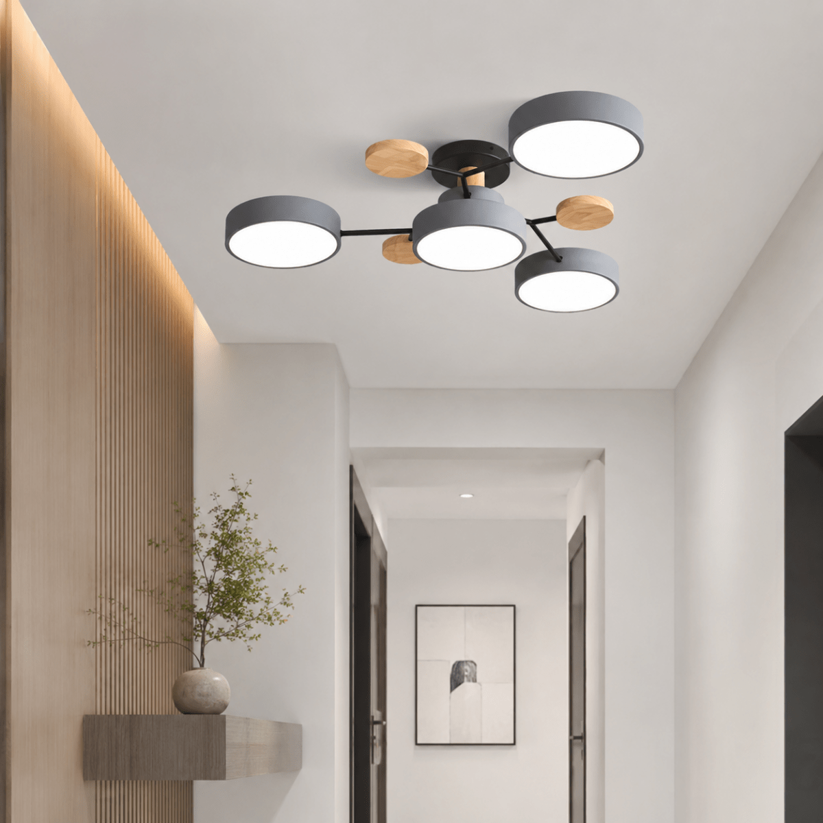 Loftlampe LED Rund Minimalistisk Design – 4/5/6 Kupler