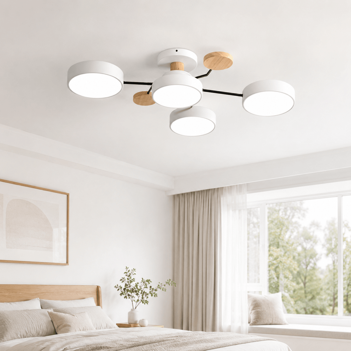 Loftlampe LED Rund Minimalistisk Design – 4/5/6 Kupler