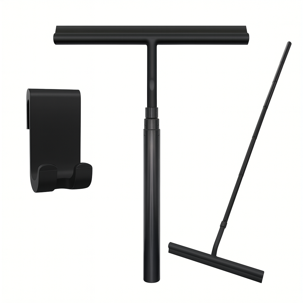 Telescopic Shower Washer – Aluminium and Silicone, Stylish Design for the Bathroom without Bending