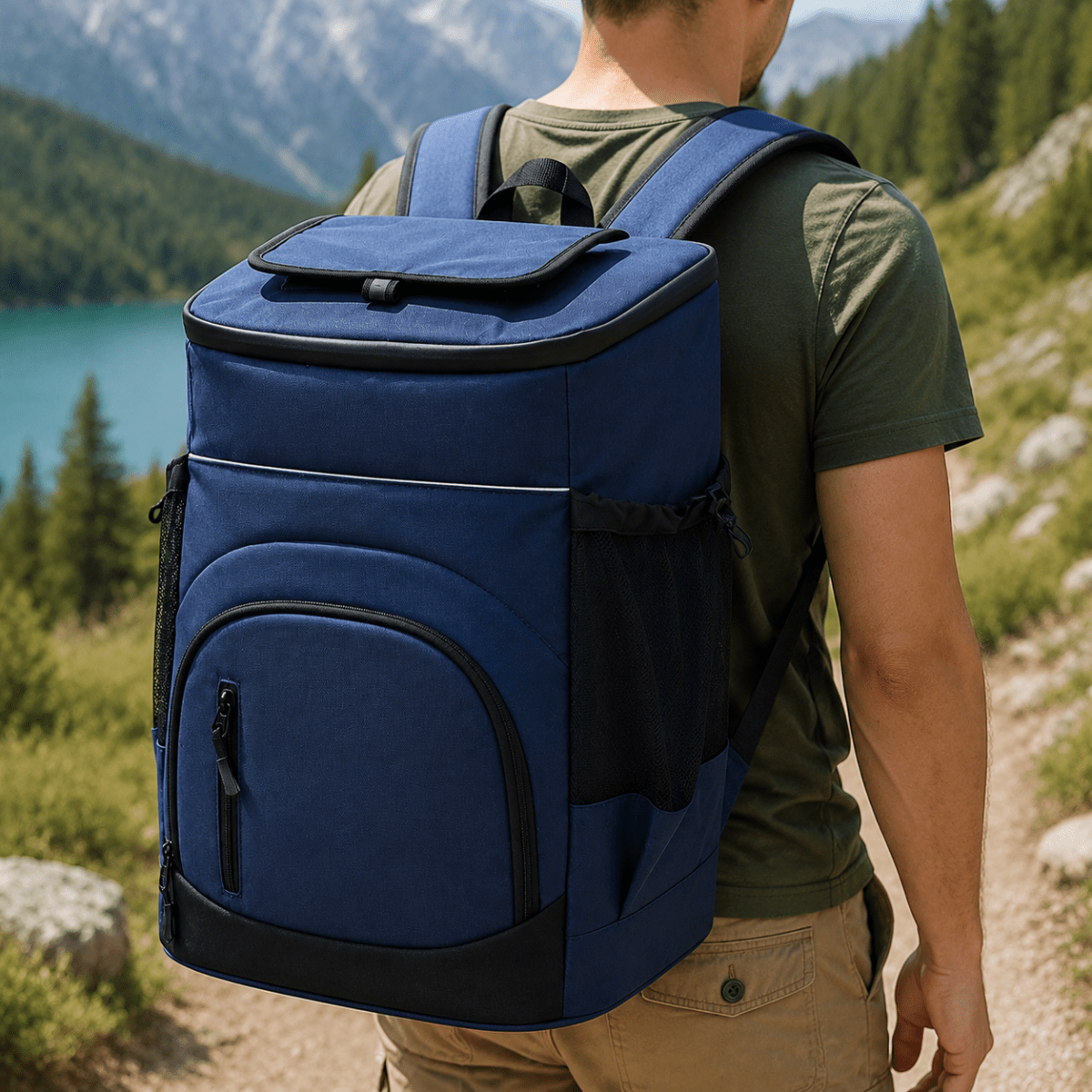 Insulated Cooler Bag – Waterproof, Ergonomic Design for Camping, Hiking, and Picnics
