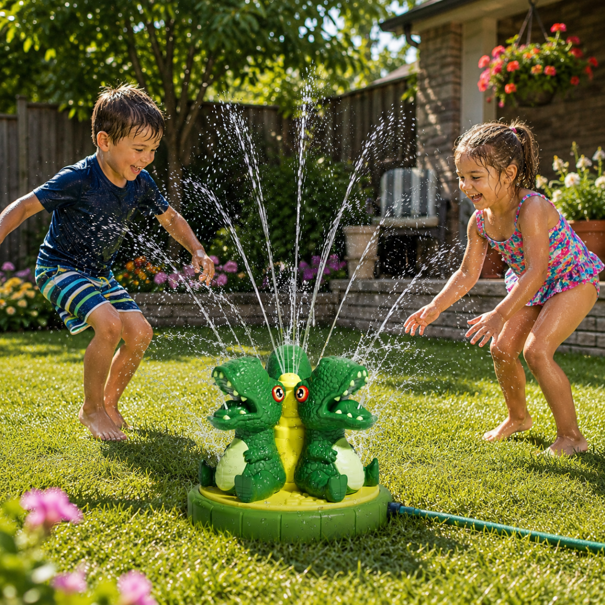 Dinosaur Water Sprinkler – Interactive Garden Toy for Refreshing Summer Fun Outdoors