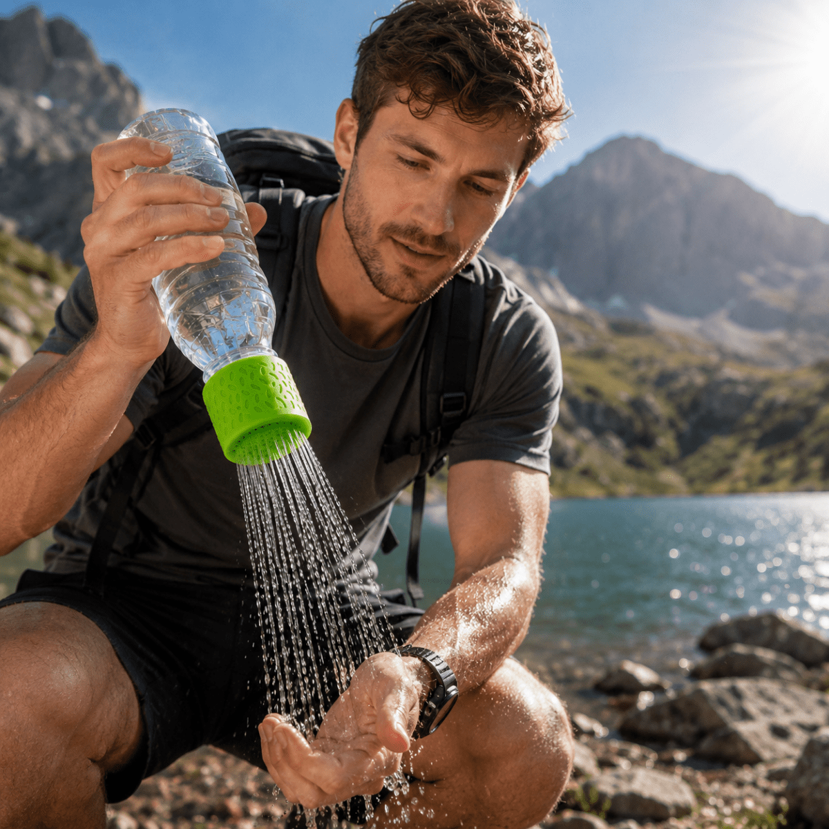 Portable Shower Head – Compact, Suitable for Bottles, Ideal for Camping and Outdoor Activities