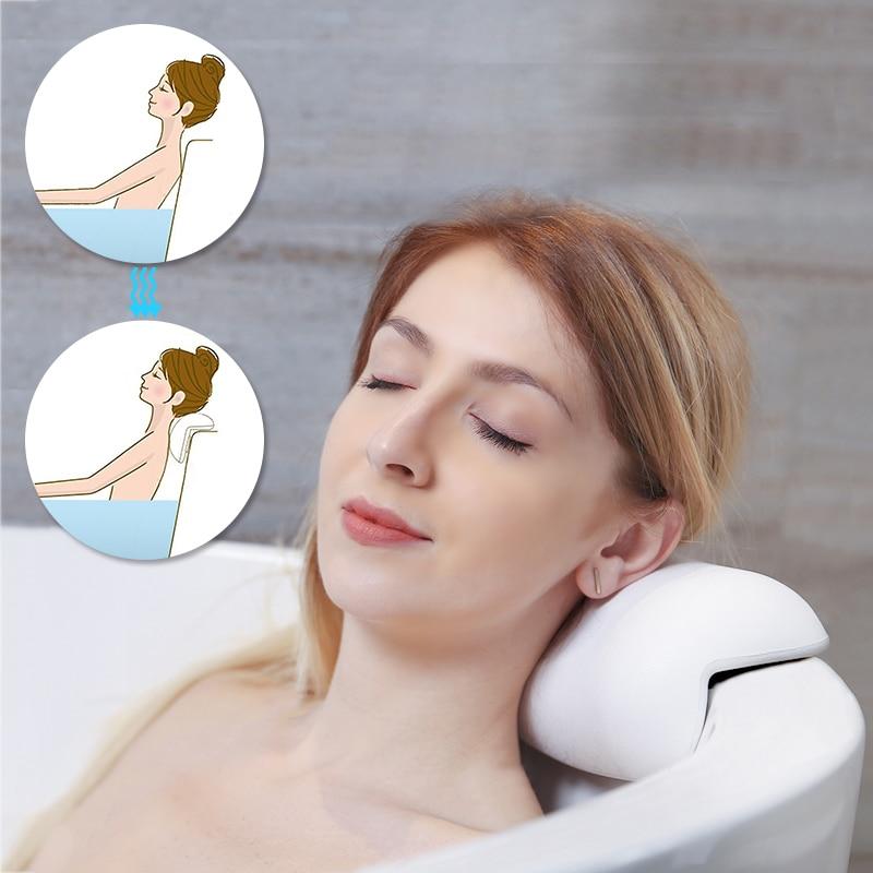 Ergonomic Bath Pillow – Soft, Waterproof Design for Relaxation in Bath or Spa