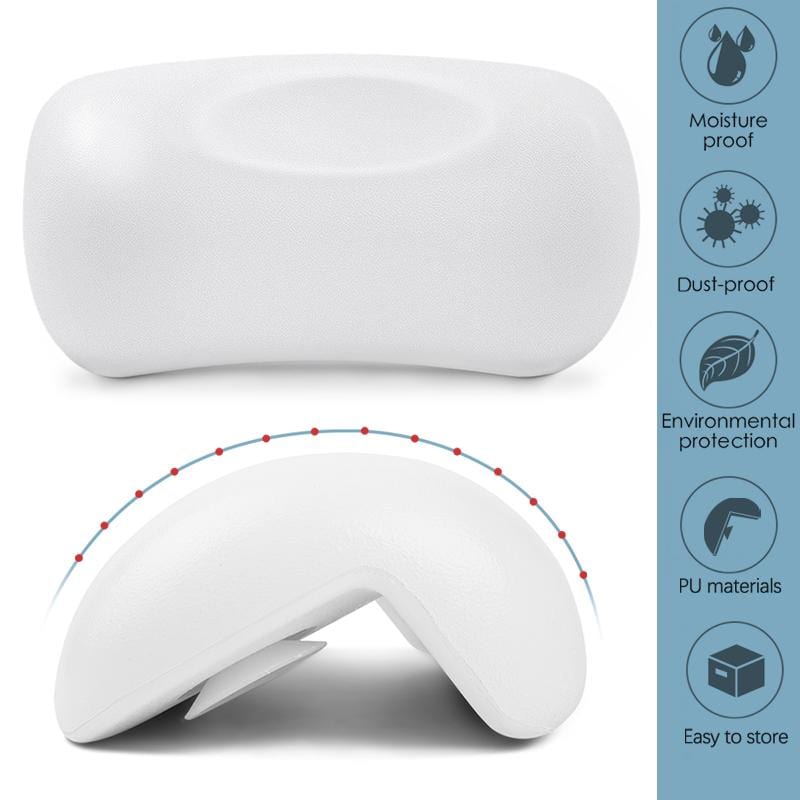 Ergonomic Bath Pillow – Soft, Waterproof Design for Relaxation in Bath or Spa