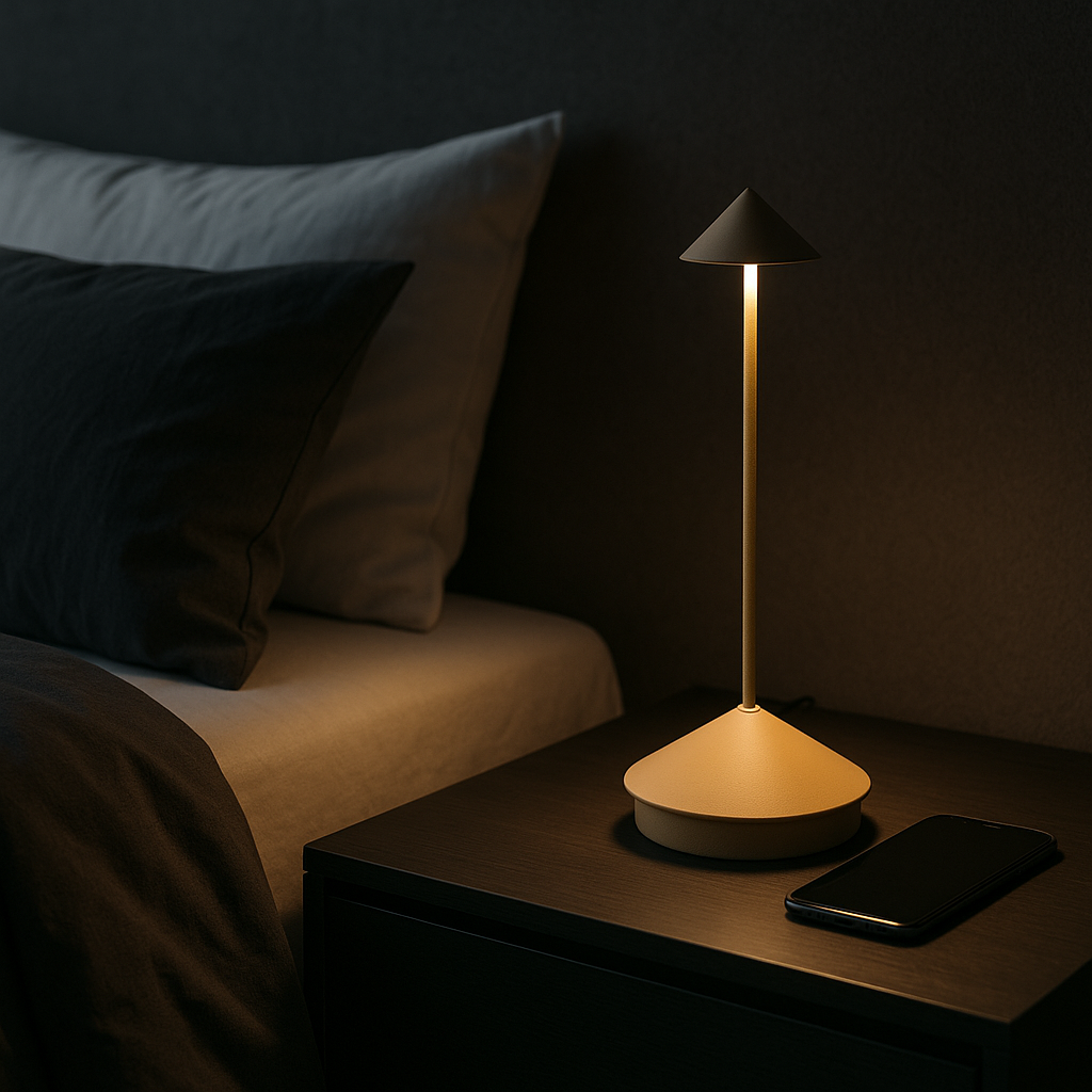 Genopladelig Bordlampe Trådløs - Dæmpbar Touch-lampe Ude og Inde