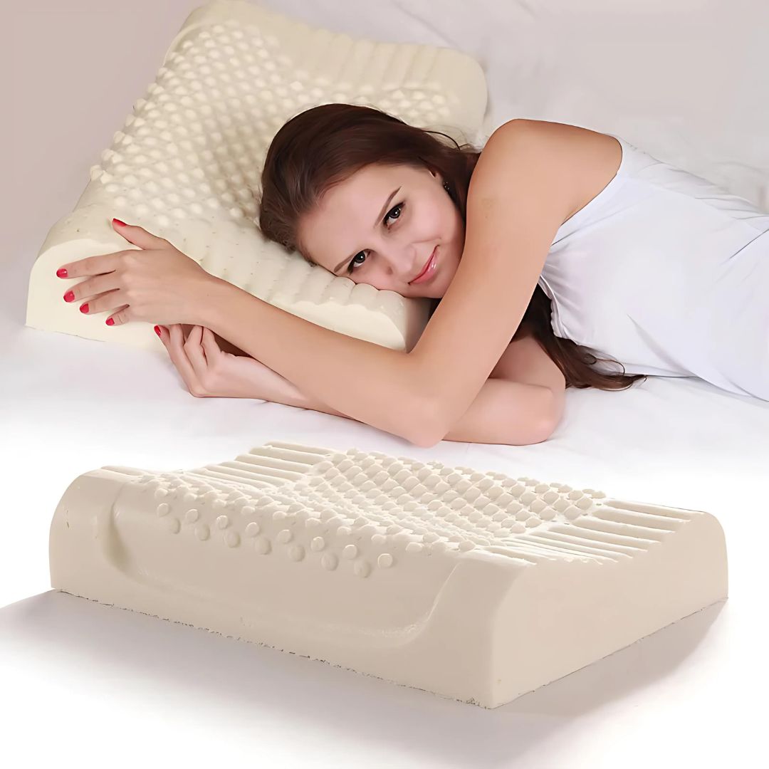 Orthopedic Pillow – 100% Natural Rubber, Support for Neck and Head for All Sleeping Positions