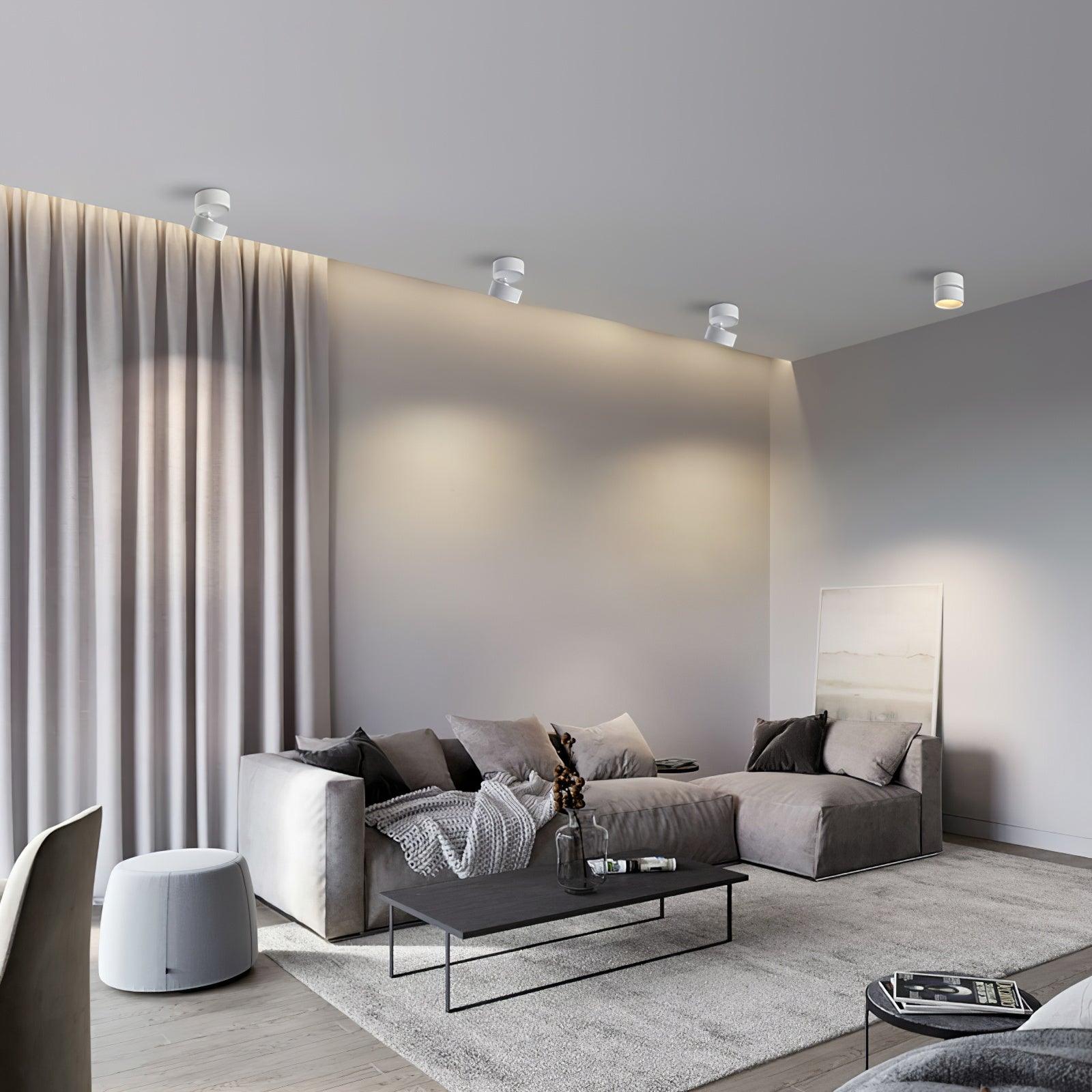 Justerbar LED Spotlight Loftlampe i Skandinavisk Minimalistisk Design