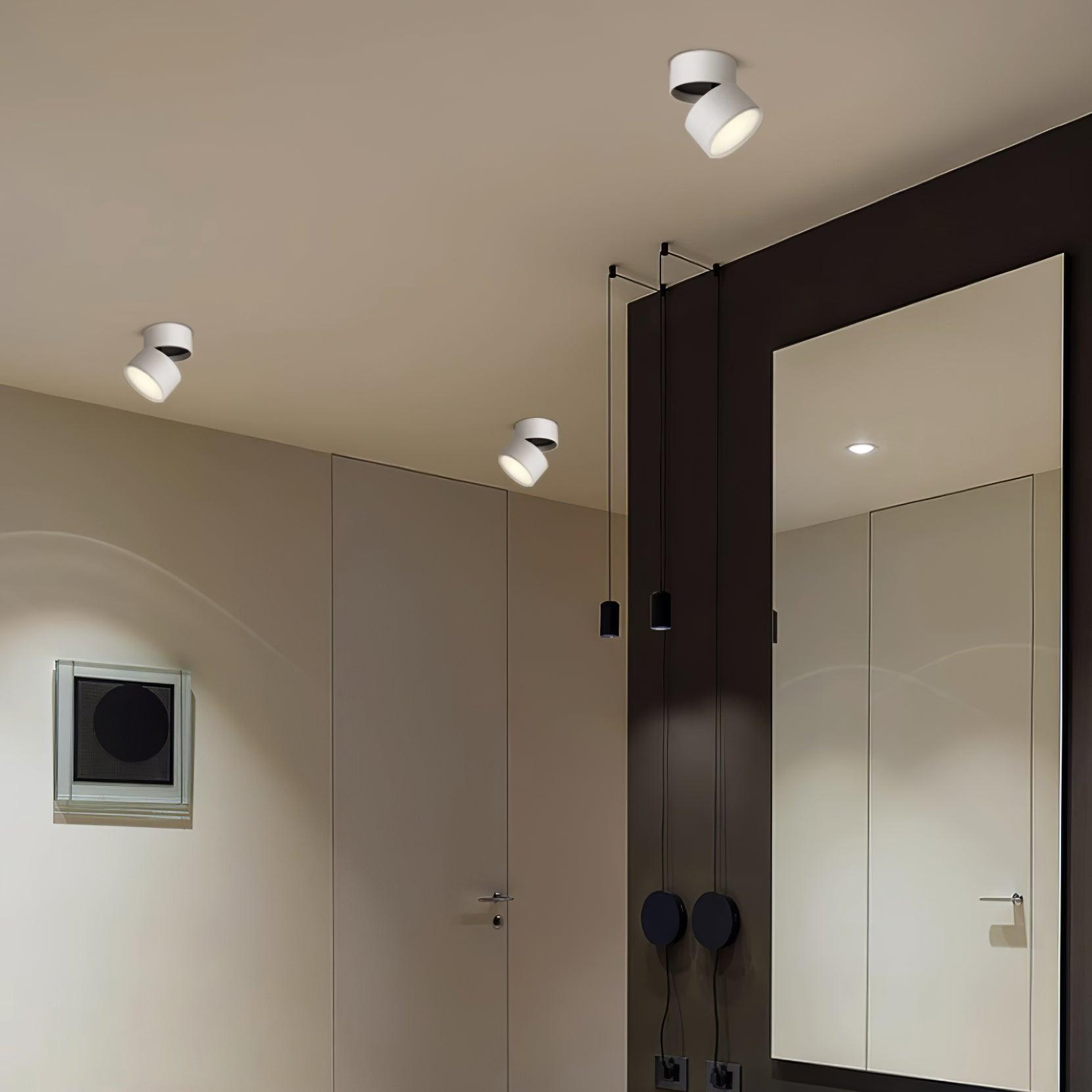 Justerbar LED Spotlight Loftlampe i Skandinavisk Minimalistisk Design