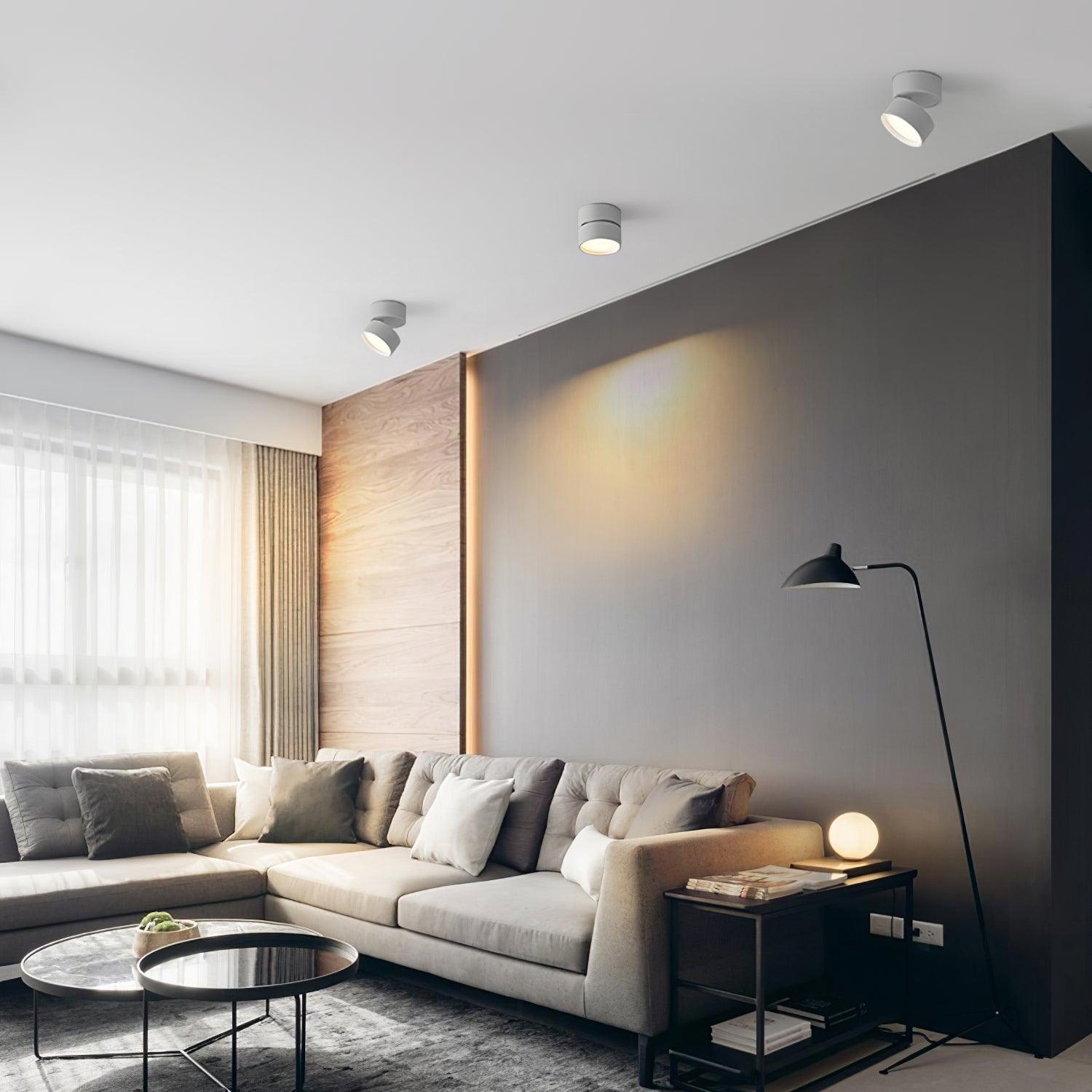 Justerbar LED Spotlight Loftlampe i Skandinavisk Minimalistisk Design