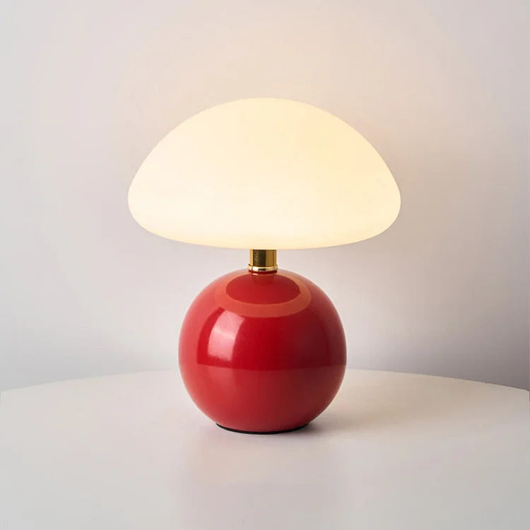 Champignon Bordlampe i Keramik – LED med 3 Lystoner
