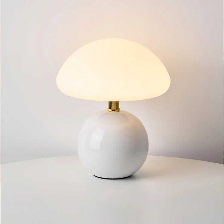 Champignon Bordlampe i Keramik – LED med 3 Lystoner