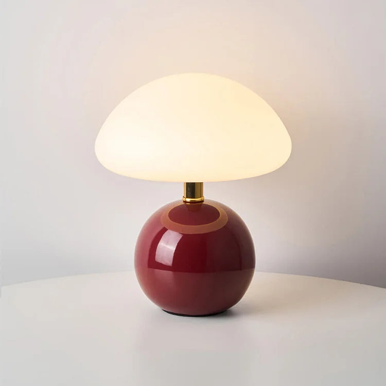 Champignon Bordlampe i Keramik – LED med 3 Lystoner