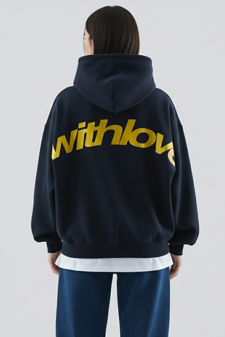 Dame Hoodie med Fronttryk og Pullover Design