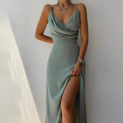 Seraphina – Luxe Maxi Jurk met Elegante Pasvorm