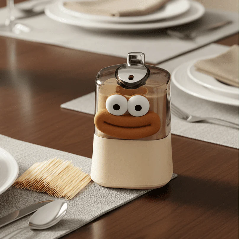 Automatic Toothpick Dispenser – Compact and Creative Design for Kitchen or Dining Table