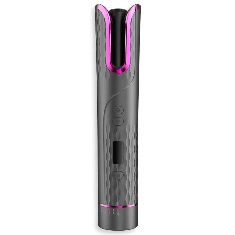 Wireless Hair Dryer – Ceramic, Automatic Curling Iron with LCD Screen for Home or Travel
