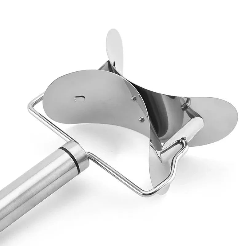 Dumpling Tool – Stainless Steel with Handle and Rolling Function for Easy Shaping of Dumplings and Pasta Sauce in the Kitchen