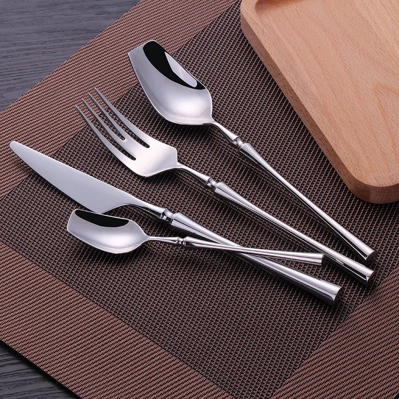 Stainless Steel Cutlery Set – Elegant, Ergonomic Design for Everyday Use or Special Occasions