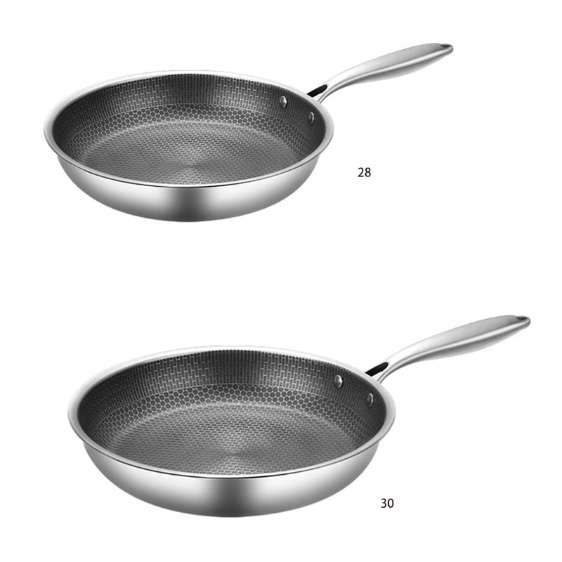 RVS Frying Pan – Non-Stick, Ergonomic Design for Easy Cooking in the Kitchen