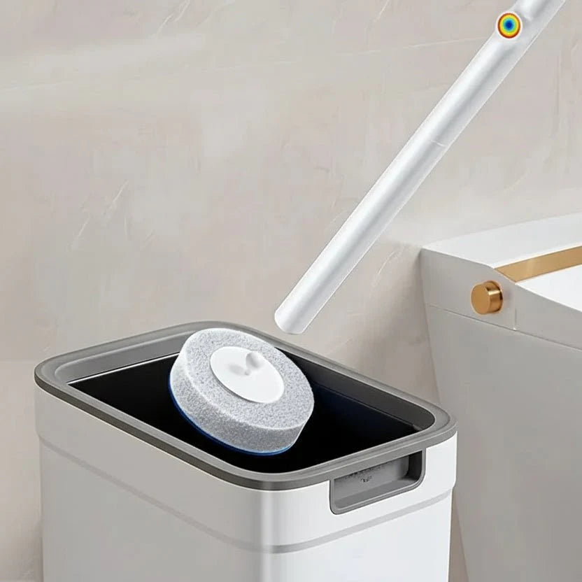 Engangs Toilet Rengøringsmiddel – Plast, Hygiejnisk System med Holder til Badeværelsesvedligeholdelse