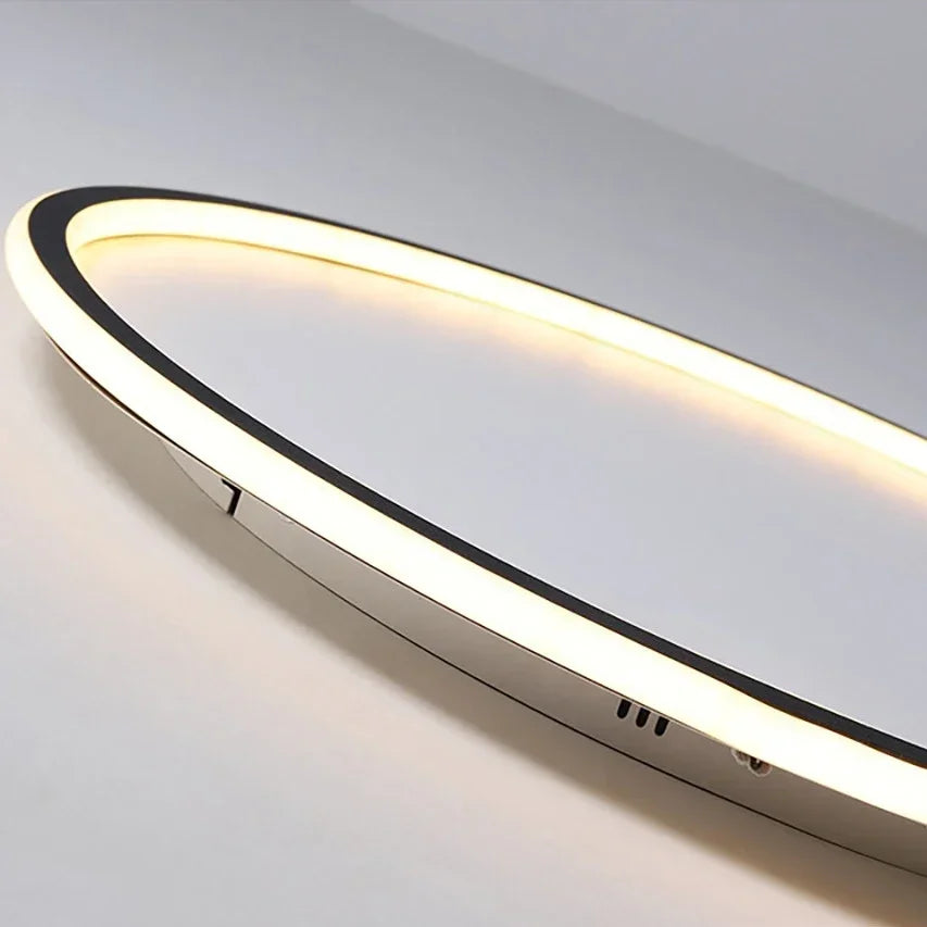 LED Attic Lamp – Nordic design, round, black or white for living room or bedroom
