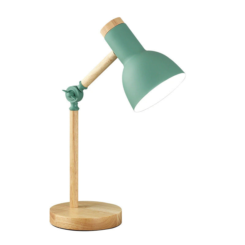 Bordlampe i Træ Skandinavisk Design – Justerbar Bordlampe