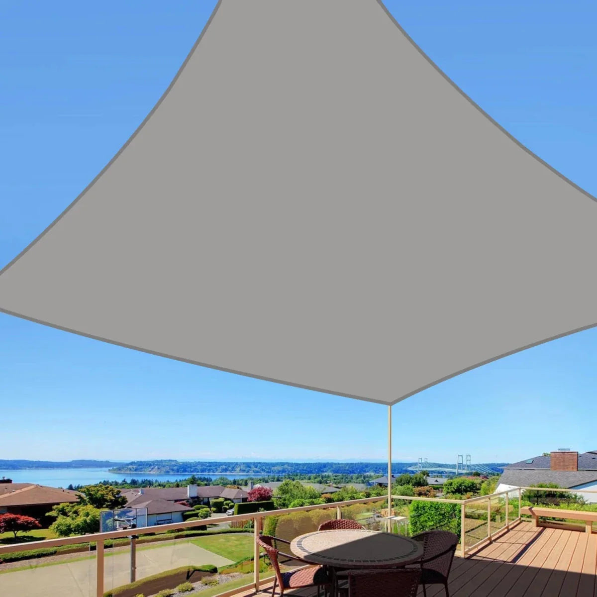 Triangular Sunshade – HDPE, Modern Design for the Garden, Patio, or Balcony