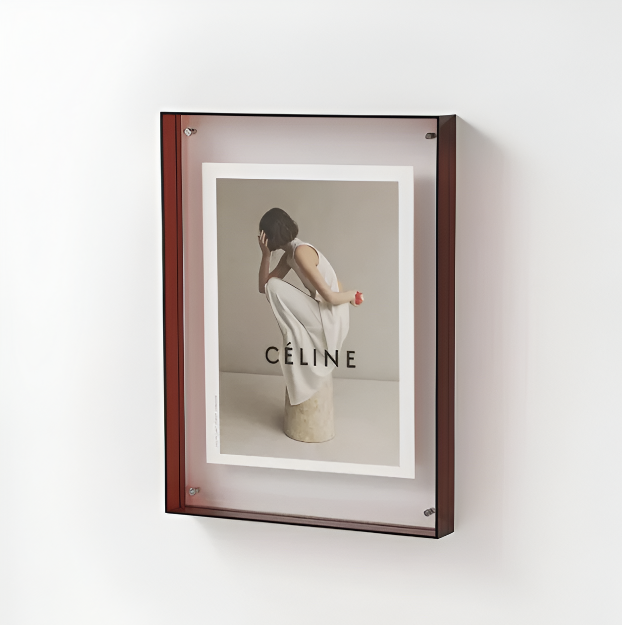Modern Photo Frame – Transparent Acrylic, Minimalist Design for Office or Wall Decoration